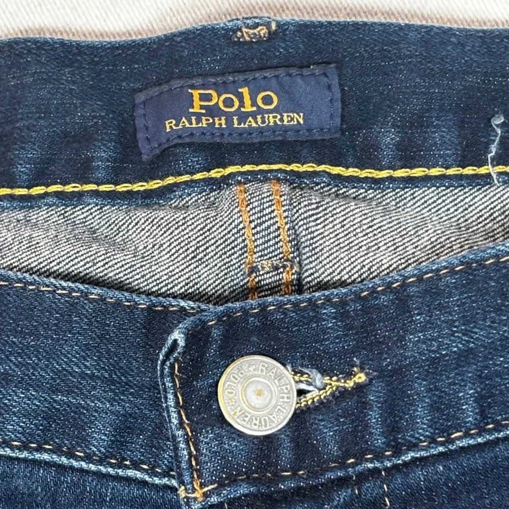 Polo Ralph Lauren Hampton Relaxed Straight Dark Wash Denim Jeans Mens 40x32